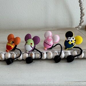 Disney Theme Straw Covers. Set of 4